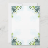 Safari Jong Wild En Drie Verjaardagsuitnodiging Kaart (Achterkant)