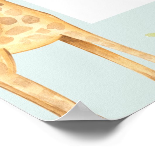 Safari jongen baby shower welkomstbord poster (Hoek)