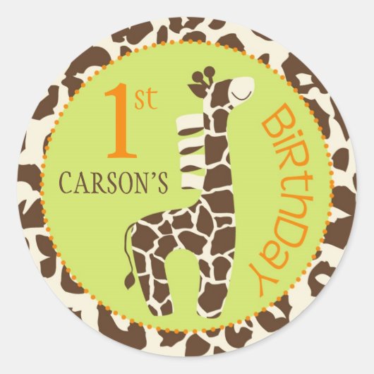 Safari Jongen OF Sticker CHE 1 (Voorkant)
