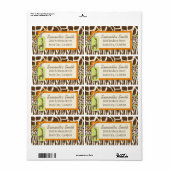 Safari Jongen OF Verzendlabel (Full Sheet)