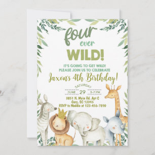 Safari, jongen van 4 jaar. kaart