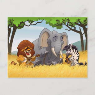 Safari Jug Band Briefkaart