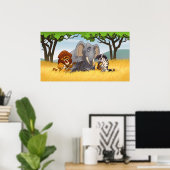 Safari Jug Band Poster (Thuiskantoor)