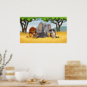Safari Jug Band Poster (Keuken)