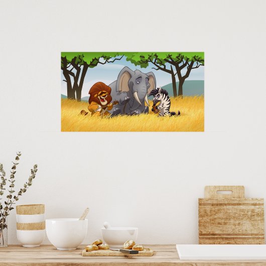 Safari Jug Band Poster (Keuken)