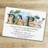Safari Jungle Afrika Baby Shower Kaart