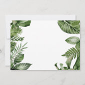 Safari Jungle Afrika Baby Shower Kaart (Achterkant)