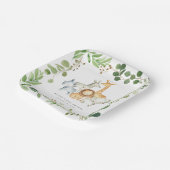 Safari Jungle Animals Baby Shower Paper Plates Papieren Bordje (Gebogen)