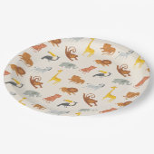 Safari Jungle Animals Papieren Bordje (Gekanteld)