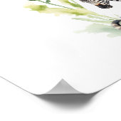 Safari Jungle Baby Dieren Baby Shower Welkom Poster (Hoek)