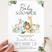 Safari Jungle Baby Shower Kaart