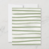 Safari Jungle Babyfeestje Kaart (Achterkant)