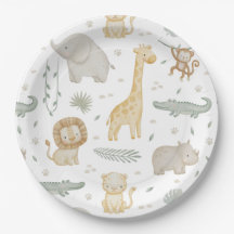 Safari Jungle Dieren Baby Shower Borden