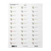 Safari Jungle Dieren Boho Retouradres Etiket (Full Sheet)