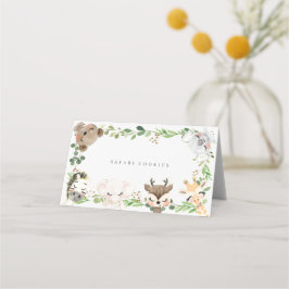 Safari Jungle Dieren Buffet Eten Labels Plaatskaartje