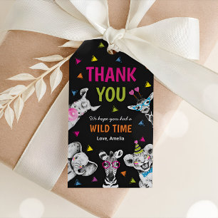 Safari Jungle Dieren Verjaardag Cadeautags Cadeaulabel