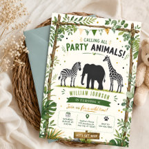 Safari Jungle Feest Dieren 4e Verjaardag