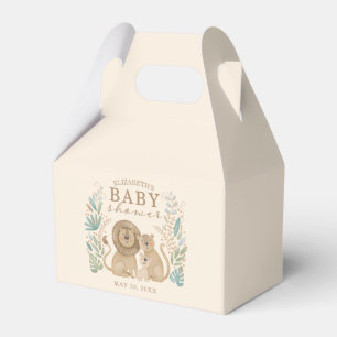 Safari Jungle Leeuwen Jongen Baby Shower Bedankdoosjes