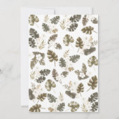 Safari Jungle Party Time Capsule Note Message Card Bedankkaart (Achterkant)