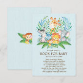 Safari JungleBoysBaby Doucheboek voor Baby Informatiekaartje (Voorkant / Achterkant)