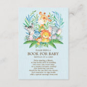 Safari JungleBoysBaby Doucheboek voor Baby Informatiekaartje (Voorkant)