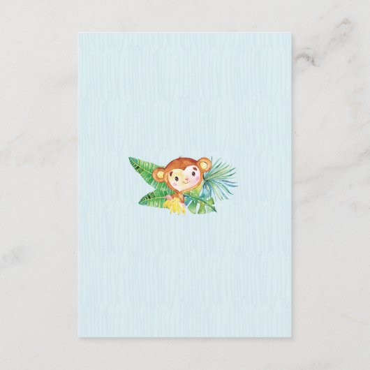 Safari JungleBoysBaby Doucheboek voor Baby Informatiekaartje (Achterkant)