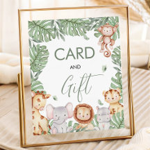 Safari Kaarten en Cadeaus Bord