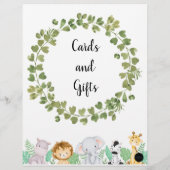 Safari Kaarten en geschenken Poster (Achterkant)