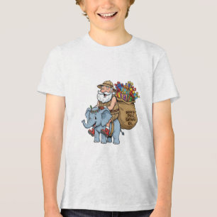 Safari Kerstman Tri-Blend Shirt