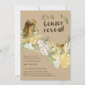 Safari Leeuwen GESLACHT ONTHULLING Baby Shower Uit Kaart (Voorkant)