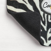 Safari Leopard en Zebra Print Monogram Muismat (Hoek)