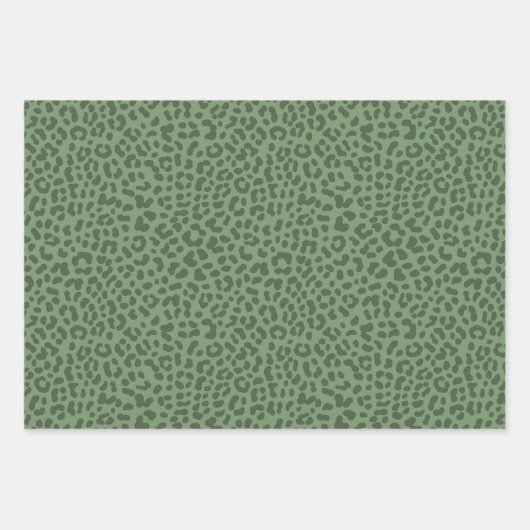 Safari Leopard Print Wrapping Paper Sheets (Voorkant 3)