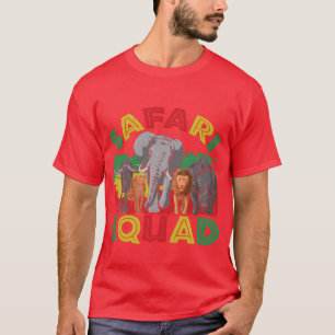 Safari Levensstijl Leeuw Troep Dier Wild Dierenlev T-shirt