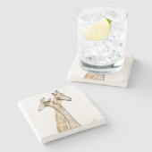 Safari Liefde Giraffe Onderzetters (Zijkant)