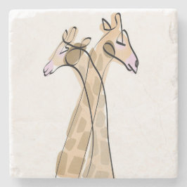 Safari Liefde Giraffe Onderzetters