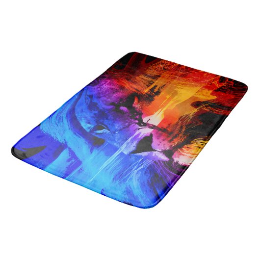 Safari Lion Dream Bath Mat (Gekanteld)