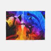 Safari Lion Dream Fleece Blanket Deken (Voorkant (Horizontaal))