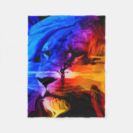 Safari Lion Dream Fleece Blanket Deken