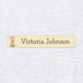 Safari Lion Giraffe Elephant Zebra Girl Name Kinde Labels (Design 2)