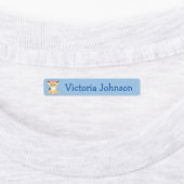 Safari Lion Giraffe Elephant Zebra Girl Name Kinde Labels (Aangebracht)