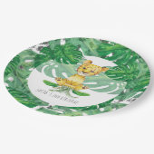 Safari Lion Illustration Personalized Papieren Bordje (Gekanteld)