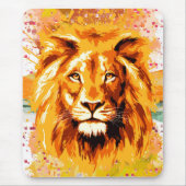 Safari Lion Muismat | Colorful Lion Mousepad (Voorkant)