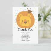 safari lion oerwoud lion , dierenschildering bedankkaart (Staand voorkant)