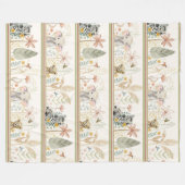 Safari Lion Zebra Elephant Oerwoud Bladerdek Baby  Fleece Deken (Voorkant (Horizontaal))