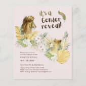 Safari Lions GENDER REVEAL Baby Shower Invitations (Voorkant)