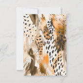 Safari Little Animals Oerwoud Dank u wel Bedankkaart (Achterkant)