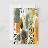 Safari Little Animals Oerwoud Dank u wel Bedankkaart (Achterkant)