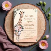 Safari Little Explorer Giraffe Baby shower Kaart