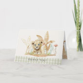 Safari Little King Lion Zebra Giraffe Boy Shower Kaart (Voorkant)