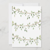 Safari Little Wild One Babykleding Baby shower Kaart (Achterkant)